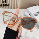 2025 new ultra-light glasses frame student anti-blue light glasses for women photochromic reading glasses