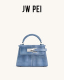 JW PEI Elise Vintage Leather Crossbody Bags for Women Designer Female Small Flap Shoulder Underarm Bag Armpit Handbags Purses