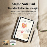 XPPen Magic Note Pad Android 14 White Graphic Tablet Business Digital Writing Notebook Pad 3-in-1 Color Ink Paper E-book Reader