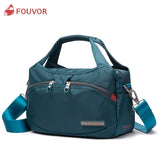 Fouvor Women's Nylon Bag 2025 New Fashion Large Capacity Shoulder Bags Oxford Handbag Ladies Casual Travel Canvas Tote 2587-10