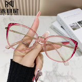 2025 new ultra-light glasses frame student anti-blue light glasses for women photochromic reading glasses