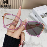 2025 new ultra-light glasses frame student anti-blue light glasses for women photochromic reading glasses
