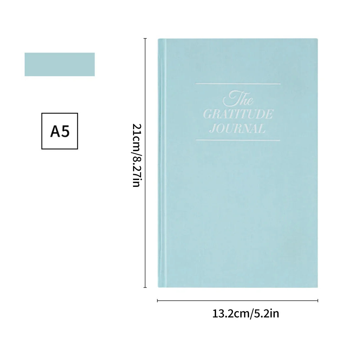 Gratitude Journal Goal Setting School Student Daily Diary Punching Schedule Guided Prompts for Reflection Anxiety Relief
