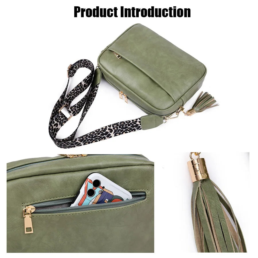 Crossbody Bags Purses for Women, Leather Cross Body Bags with Adjustable Strap, Women's Shoulder Handbags 2024