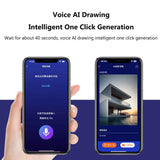 Digital Handwriting Note Book Smart Sync Pen Diary Writing Set Cloud Notebook AI,Voice Drawing Bluetooth Real-time Transmission