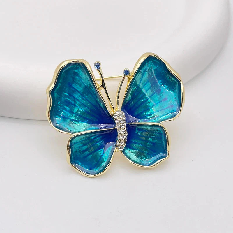 New Cute Vivid Flying Bird Brooch Ladies  Animal Hummingbird Phoenix Pigeon Crane Flamingo Pin Buckle Party Leisure