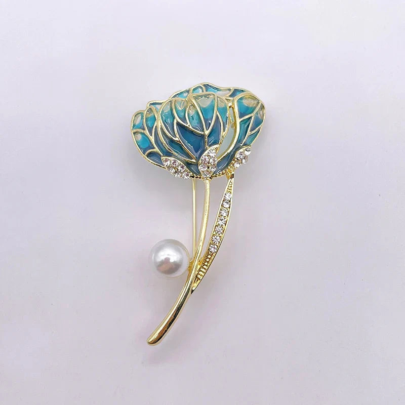 New Cute Vivid Flying Bird Brooch Ladies  Animal Hummingbird Phoenix Pigeon Crane Flamingo Pin Buckle Party Leisure