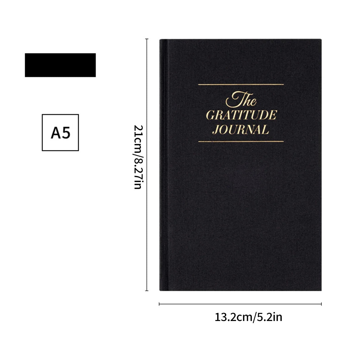 Gratitude Journal Goal Setting School Student Daily Diary Punching Schedule Guided Prompts for Reflection Anxiety Relief
