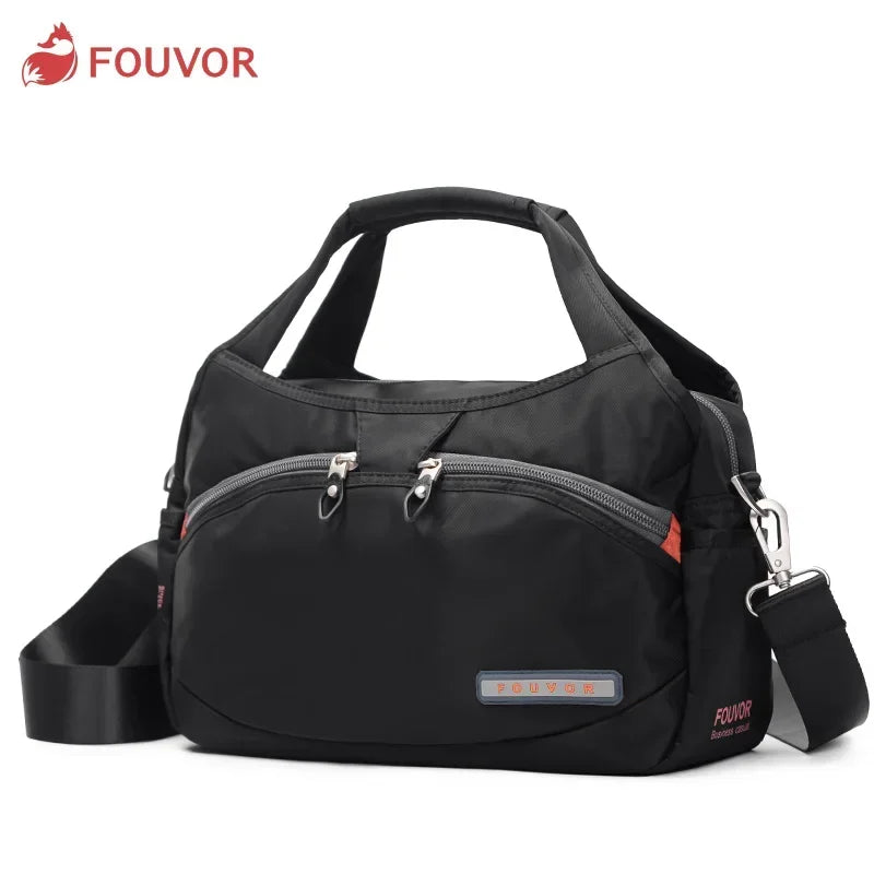 Fouvor Women's Nylon Bag 2025 New Fashion Large Capacity Shoulder Bags Oxford Handbag Ladies Casual Travel Canvas Tote 2587-10